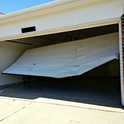 Bent Garage doors